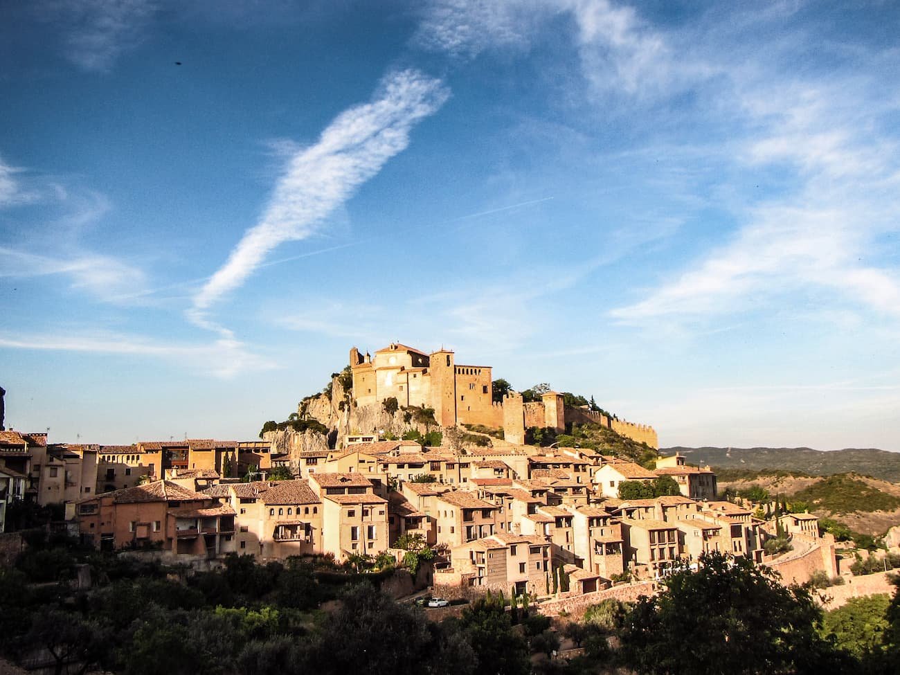 Le village d'alquezar en Sierra de Guara