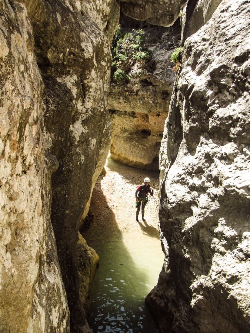 Canyoning du formiga en Sierra de Guara