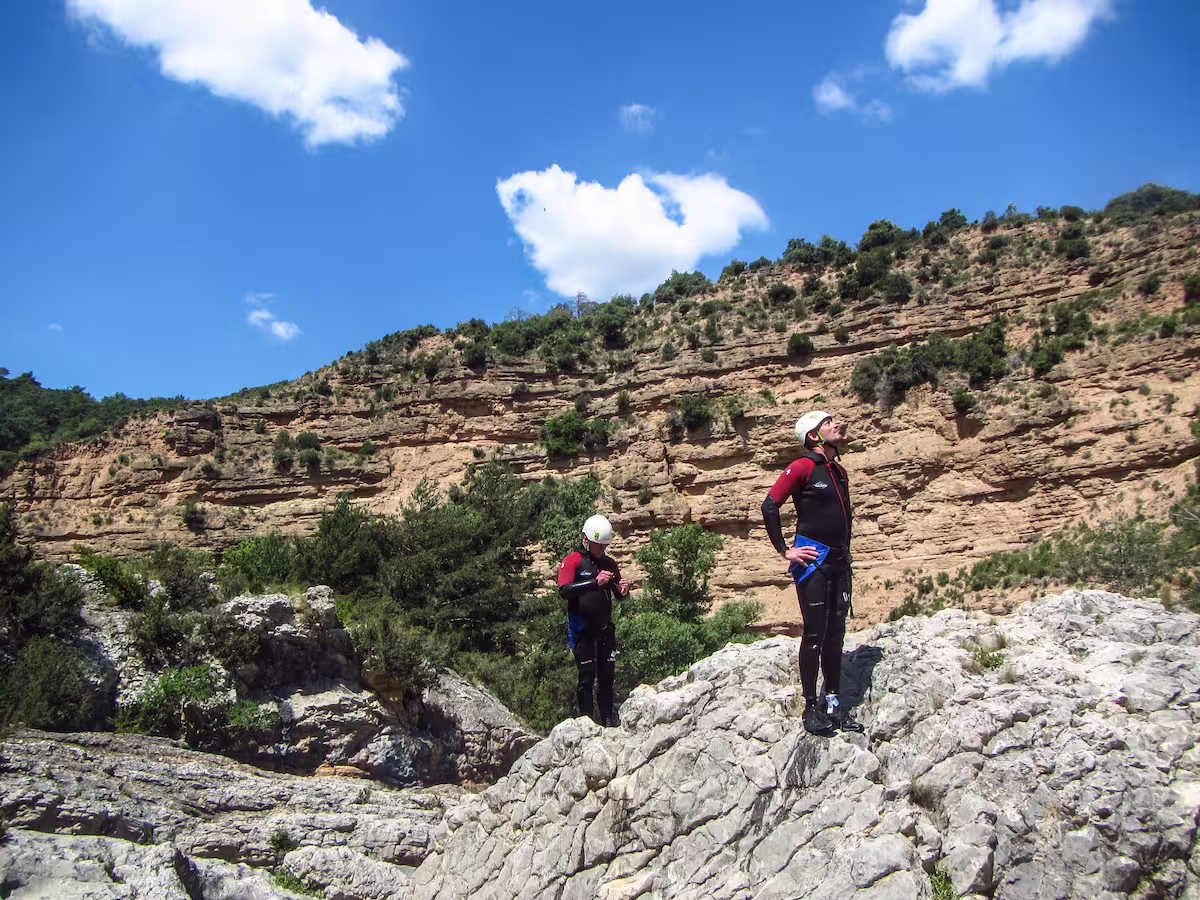 les paysages calcaires de la Sierra de guara, canyon du Puntillo
