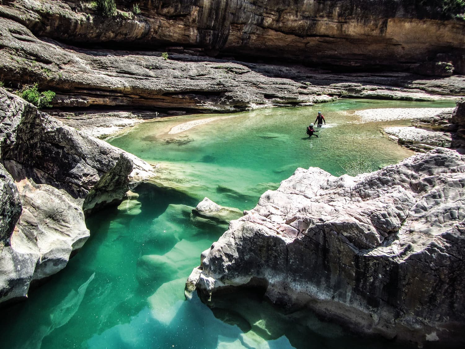 Canyoning en sierra de Guara, la Peonera