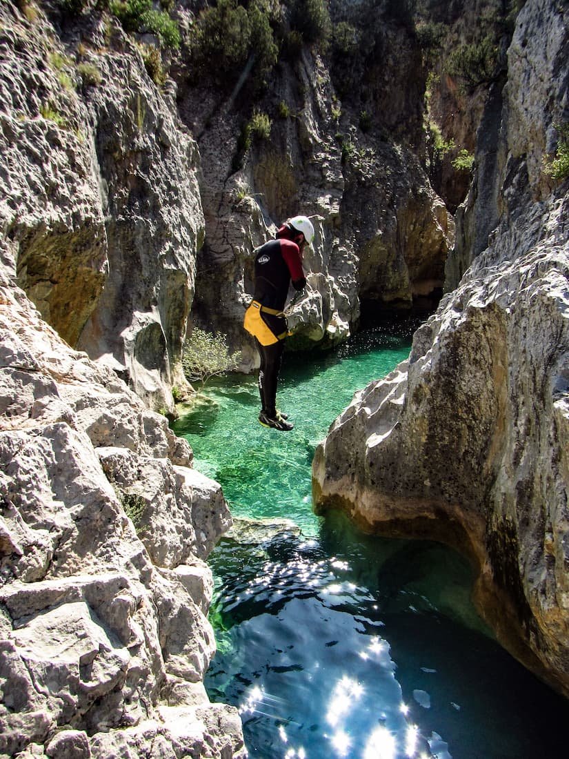 Saut dans la Peonera