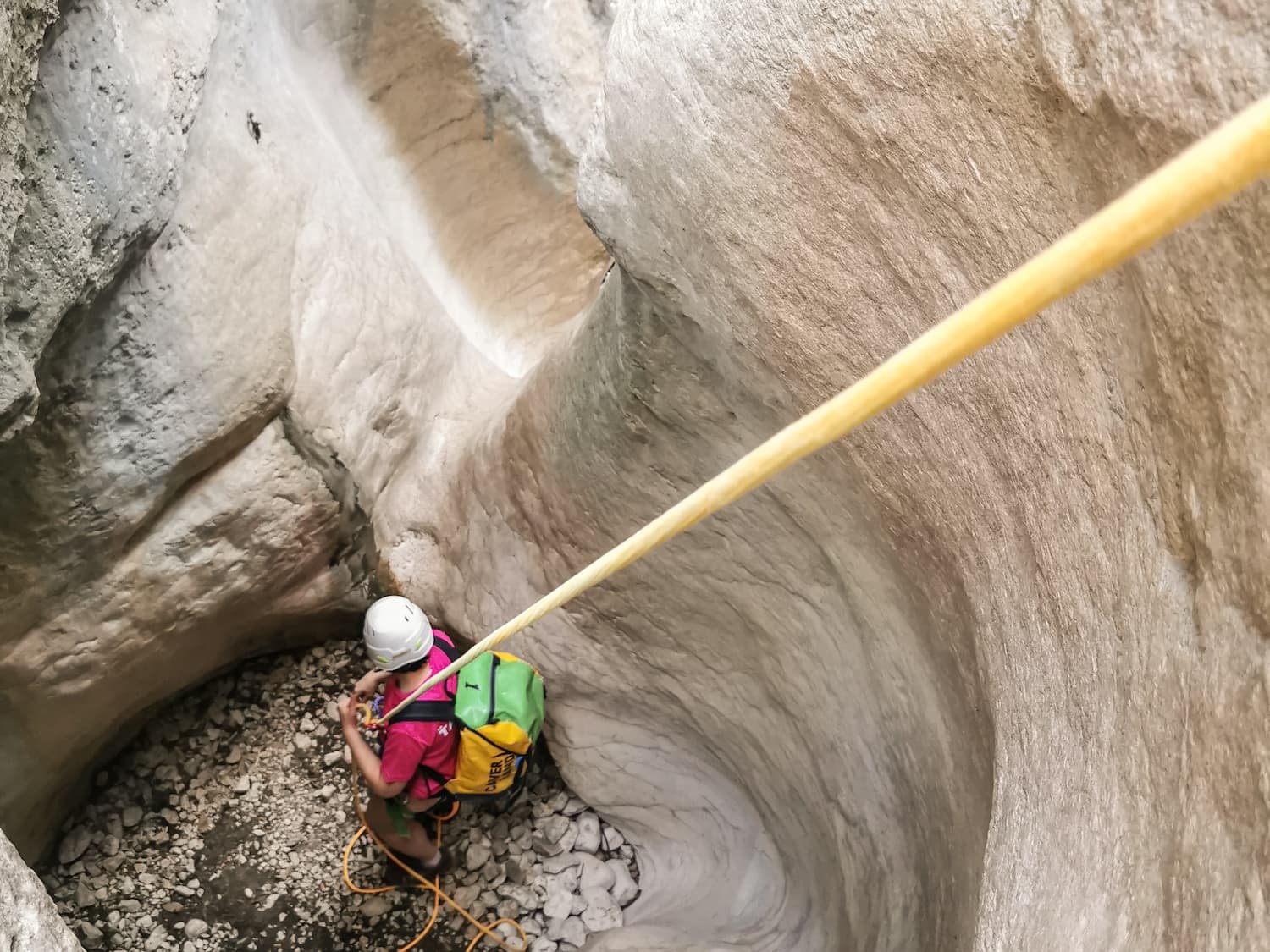 Le canyon barranco de la virgen à Rodellar, possible en aprés la via ferrata de la virgen