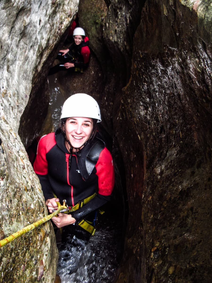 rappel dans le canyon de palomeras de fornocal