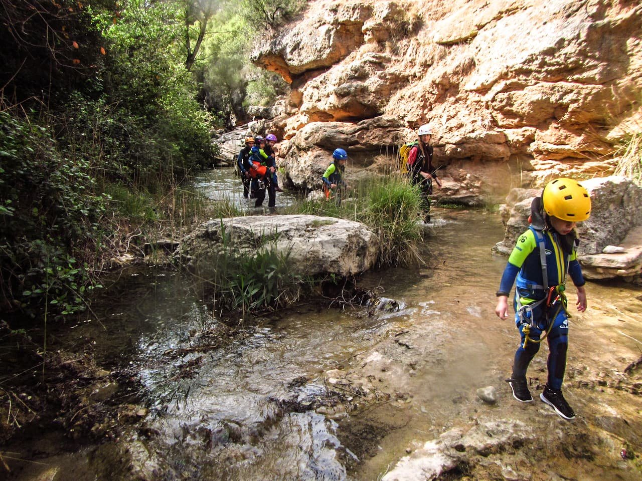 Canyoning dans le Formiga en famille