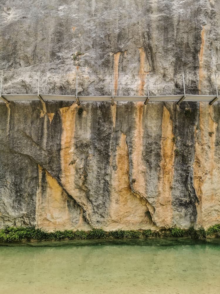Les passerelles et le rio vero