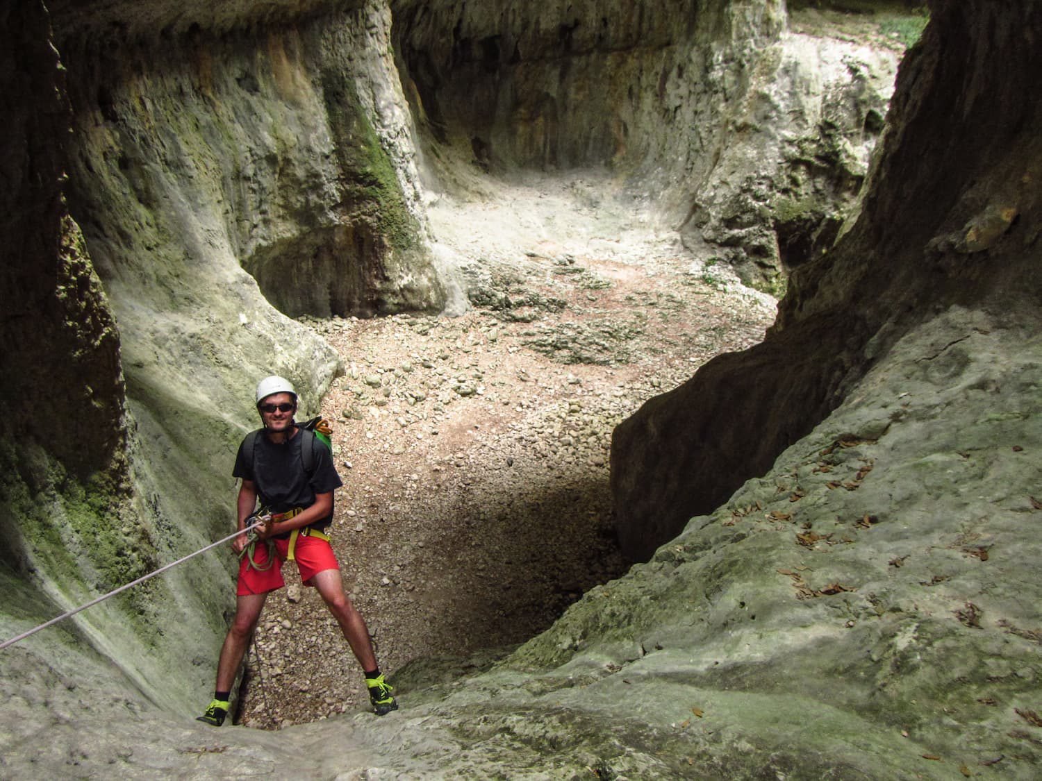 bassender-rappel-espagne Le Bassender en Sierra de Guara